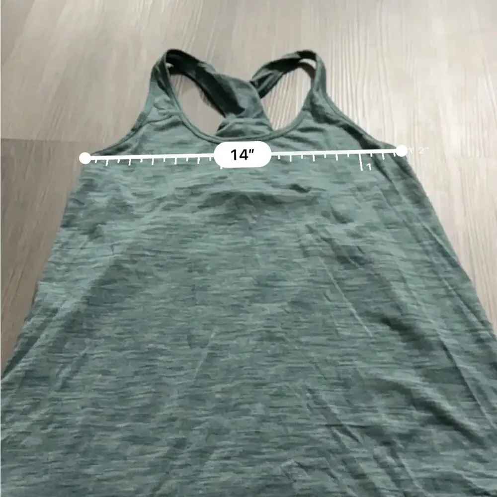 Lululemon Essential Tank in Heathered Deep Green Size‎ S